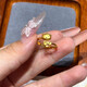 GOYN old Phoenix gold store style 18k gold plated hello Kitty cat ring women's gold KT cat ring new bow gold hello kitty bow ring (opening adjustable