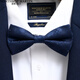 North Martin high-end silk bow tie for men wedding blue bow groomsman DS9A30