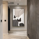 
Meiyouchun geometric abstract living room decoration painting simple modern sofa background wall floor painting black white gray entrance entrance painting JD13792 120*180 texture oil canvas ps gold frame