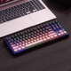 
Belly spirit mk870pro blackberry side engraved wired Bluetooth wireless mechanical keyboard customized computer game office mute [three mode] Obsidian Pro + Blackberry side engraved + Pad KTT wine red shaft [mahjong sound]
