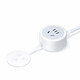 Greenlink power socket extension cord/socket strip/multi-function mini power strip/terminal strip/pull cord board/dormitory strip electric vehicle charging three holes with dust cover, kitchen ready, total length 1 meter, 10A