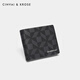 
CinvaiKrose official website short cowhide wallet for men 2025 new fashion brand light luxury leather wallet for birthday Father's Day gift practical CK wallet - black [limited gift box packaging]
