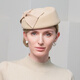 EE Autumn and Winter New Retro Hepburn Style French Top Hat Elegant Woolen Wool Top Hat Women's Winter Style 3080 Camel M(53-57CM)