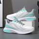 Siete zapatos deportivos de lobos para el examen de ingreso de la escuela intermedia para hombres y zapatillas deportivas de verano para hombres y zapatillas de carrera de estudiantes, examen físico, zapatos para correr zapatos de malla transpirable 6636 blanco blanco naranja 38