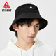 Peake high-end black fisherman hat new autumn and winter Japanese big head bucket hat without makeup basin hat black single size