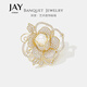Jay rose flower brooch, high-end female corsage accessories, birthday gift for elders, mother and mother-in-law