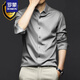 Romon Spring and Automne Shirt Long Mancheve Men's Menceris Merceris Free Free White Shirt haut de gamme Business Business Professional Shirt Inch Marié White M