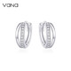 Vana Earrings Women's Silver Earrings Earrings Earrings Temperament High-end Birthday Gifts for Girlfriends and Wife Mobius Earrings丨White Gold