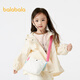 Balabala children's clothing girls' coat hooded soft shell coat autumn top fashionable 201324105011