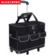 Green Linshantou Lincun multifunctional trolley box tool bag with wheels, strong and durable rod tool box bag, electrician hardware water D102 without trolley 20-inch large capacity square bag