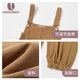 Unisunny schwangere Frauen Overalls Frühlings- und Herbststile tragen große Lose lässige Hosen Schwangerschaftszeit Mutterschaftsnutzung Mode schwangere Mutter Weitbein Hose Khaki L.