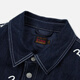 EVISU men's all-over seagull print quilted versatile denim shirt jacket 2EAHTM2SJ723OSDN denim blue M
