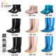 Colorful rain boots for women, low-coil beef tendon waterproof and non-slip kitchen work rubber shoes, khaki size 41