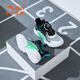 
Anta children's sneakers men's children's shoes 2024 spring and summer new knob button button net leather comfortable and fashionable casual shoes children's shoes [transparent net] white/black/blue 9904-1 28