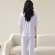 
Catman Modal pajamas for women in spring and summer cardigans for short-sleeved trousers large size women's thin home clothing suits can be worn outside 12109 M (recommended weight is 90-100 Jin [Jin equals 0.5 kg])