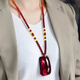 Fat Donglai quality amber and blood amber necklace blood pool beeswax Wushi brand accompanying pendant burgundy for men and women