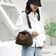 Mia's new one-shoulder small bag women's crossbody bag simple women's bag canvas bag versatile women's Oxford cloth shell bag coffee color