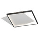 LED -Deckenleichter Wohnzimmer Schlafzimmer leichte moderne einfache atmosphärische Hauptschlafzimmer runde quadratische nordische Kinderzimmerlampe Ingwer 9922 rund schwarz 45 cm drei Farben