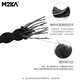 M2KA Hair Tie for Women with High Ponytail New Hair Rope High Elasticity Durable Rubber Band High-Level Sports Traceless Headband Invisible and Traceless Doudou Hair Tie Black Beads*5