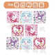 Cute Kulomi children's roll stickers cartoon Melody girl kindergarten reward stickers cute jade precious dog stickers style 1 (square patch) 500 stickers per roll