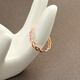 Xuecong 18K rose gold K gold ring women's plain gold ring gift tail ring 18K rose gold 11#1.43g