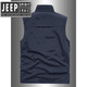 JEEP SPIRIT吉普精神2025春秋马甲男多口袋中老年摄影背心休闲钓鱼工装马夹男 灰色 2XL