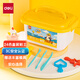 Deli 24 Farbe Ultraleichter Ton Baby Weiche und geschmacklos Plastile Safe Clay handgefertigtes DIY -Werkzeugkasten Einfach zu speichern Kindergeburtstag Kindergärtner School Geschenk