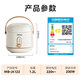 Midea rice cooker, small household mini small capacity, 1-2 people micro-pressure function rice cooker, rice cooker, dormitory electric cooker, one-click operation multi-function pot, Chinese Valentine's gift, non-stick small rice cooker, 1.2L [White Jade Crystal Cauldron]