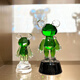 Star Bear Creative Desktop Möbelgeschenke und Erholungsraumdekoration Künstliche Nachahmung Kristall Vermögen Ornamente Geburtstagsgeschenke transparent (zufällige Basis) Höhe 679