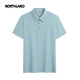 NoRTHLAND (NORTHLAND) NoRTHLAND Short-sleeved T-shirt for men 25 spring and summer new outdoor sports quick-drying breathable POLO shirt NTSFT5155S Stream Blue L (175)