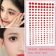 Muyu children's stage makeup face accessories concert face stickers diamond broken diamond eye makeup bright diamond tear diamond face sticker rhinestones red rhinestones 162 pieces per piece
