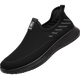 French old man's head (LTWFRANE) mesh shoes men's new summer flying mesh shoes men's one-foot casual sneakers breathable running shoes men XYR15933 black 40