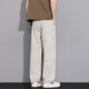 
Chen Tang pants men's summer ice silk loose casual pants men's casual pants men's straight pants breathable large size trousers work pants CJ6636 khaki 4XL
