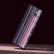 Belly Spirit Mk870pro Blackberry Ladering Mechanical Teclado mecánico Bluetooth Wireless Game Game Office silencioso [Modo] Obsidian Pro + Blackberry Grabado Eje rojo 87 teclas