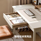 
Visa Genji Wooden Language x Visa Solid Wood Desk Student Writing Desk White Cream Style Study Desk Computer Desk 1.05m Desk (1050*500*750MM)