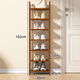 Anya Nan Bamboo Simple Shoe Rack Doorway Multi-layer Household Shoe Rack Dormitory Dust-proof Shoe Cabinet Storage Rack Brown 7-30