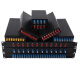 Front is fiber optic terminal box SC/FC/LC/ST full 8-port terminal box 4/12/24 core rack-type optical cable fusion box 12-port FC round head [full compatible]