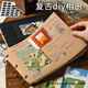 坤随 复古牛皮纸diy相册空白相册手账本手工制作自粘贴式情侣照片纪念册影集收纳册宝宝成长记录册 【30张黑色纸内页】黑色封面活页本*1