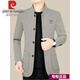 Pier Cardin Veste en laine haut de gamme pour hommes Collier debout Zhongshan Clothing Business Middle-Agef Veste pour l'automne Nouveau Vêtements d'automne pour hommes Black F508 3xl 190 (1165-180Jin [Jin est égal à 0,5 kg]))