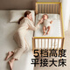 babycare蒙柯pro婴儿床+婴儿床垫4D空气纤维双面床垫+床品7件套