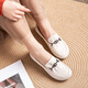 Zapatos de madre de cuero suave de cuero genuino Kanglibi Zapatos individuales de mediana edad y viejos cómodos y no cansados zapatos de cuero de mediana edad y viejos zapatos para mujeres jóvenes y sin deslizamiento de la primavera y otoño 672 zapatos individuales fuera de la orden de compra blanca entrega temprana 35