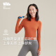 Benefacción Camisa de la base deportiva para mujeres con media tortuga deportes al aire libre que corren calientes afuera de manga larga EL14223 Graphite Grey L (100)