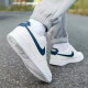 Nike (Nike) Nike Herren Shoes Official Court Borough schockabsorbierende, weastresistente, rutschfeste Low-Top-Sportschuhe HQ4867-101/Dunkelblau und Weiß 43