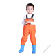 Xushansi Children's Water Play One-piece Waterproof Kindergarten Waterproof Clothes for Catch the Sea Children's Rain Shoes for Catching Fish Men's and Women's Rain Pants Orange - Children's Overalls with Pockets M 26 Shoe Inner Length 17C