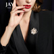 Jay rose flower brooch, high-end female corsage accessories, birthday gift for elders, mother and mother-in-law