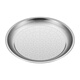 Shengnian extra thick stainless steel plate large round flat bottom tray large dinner plate commercial hotel multi-purpose plate barbecue plate 430 extra thick round plate 30.5cm