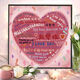 Shantoulin Village 100 Langues Je t'aime Digital Oil Painting Boys and Girls Chinese Saint Valentin's Day Gift Handmade DIY remplit l'anniversaire du couple 1315 20 * 20 Cadre intérieur + Paint-pinceau