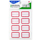 GuangBo 400 pieces 23*33mm/80 pieces * 5 packs red frame self-adhesive label sticker self-adhesive label sticker mouth paper picking sticker red name sticker ZGT9194
