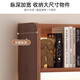 Lezao bookshelf desktop storage rack student home desk small bookcase office desk multi-layer storage simple cabinet four-door large fir walnut color 83*17cm