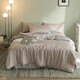 Noxessman light luxury simple 80 count Tencel bed sheet four-piece set ice silk summer silky naked sleeping quilt home textile bedding quilt cover